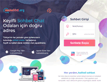 Tablet Screenshot of muhabbet.org